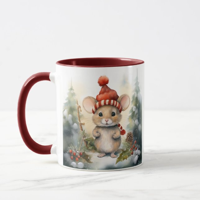Christmas Mouse Mug (Left)