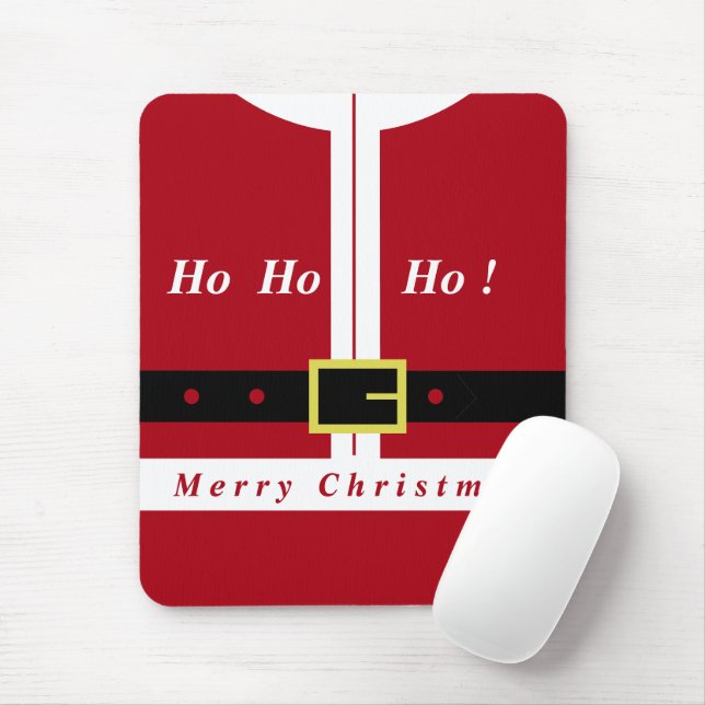 Christmas Mouse Pad Gift Santa Claus (With Mouse)