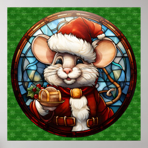 Christmas Mouse Poster