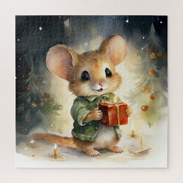 Christmas Mouse Puzzle (Vertical)