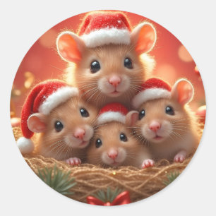 Christmas Mouse Stickers