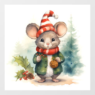 Christmas Mouse Window Cling