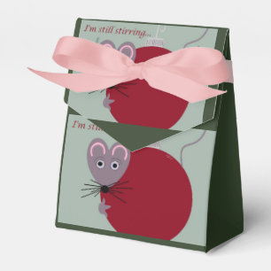 Christmas Mouse with Ornament Is Still Stirring Favour Box