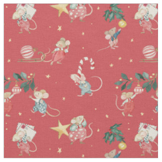 christmas mouse xmas sleigh candycane ornament let fabric