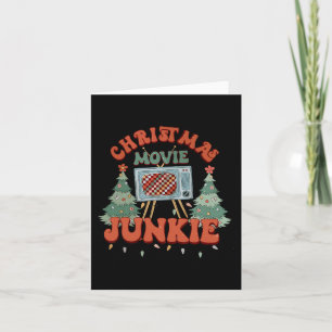 Christmas Movie Junkie Retro Christmas Tree Chrism Card