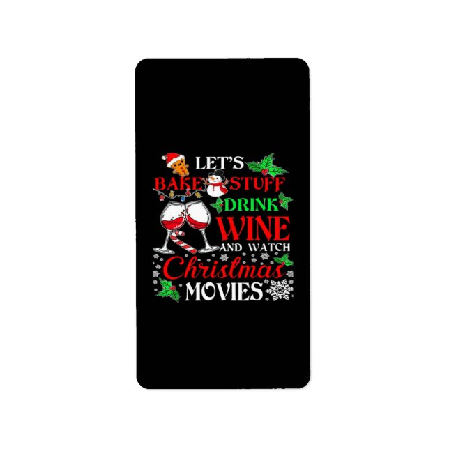 Christmas movie  label (Front)