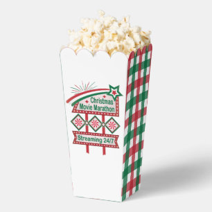Christmas Movie Marathon Retro Marquee Festive Favour Box