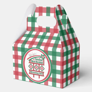 Christmas Movie Marathon Retro Marquee Festive Favour Box