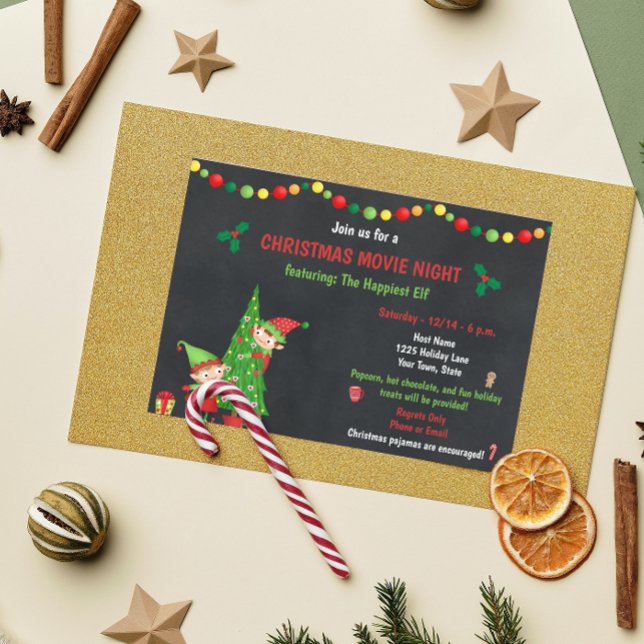 Christmas Movie Night Invitation (Creator Uploaded)