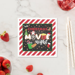 Christmas Movie Night Napkin