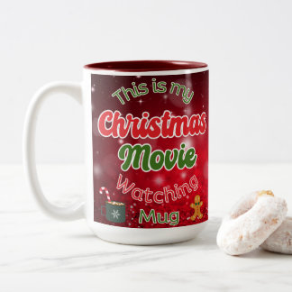 Christmas Movie Watching Mug, Christmas Mug