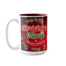 Christmas Movie Watching Mug, Christmas Mug