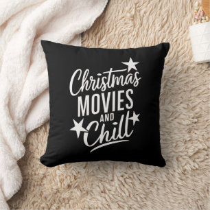 Christmas Movies And Chill Family Xmas Gift Cushion