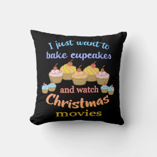 Christmas Movies and Cupcakes Cushion