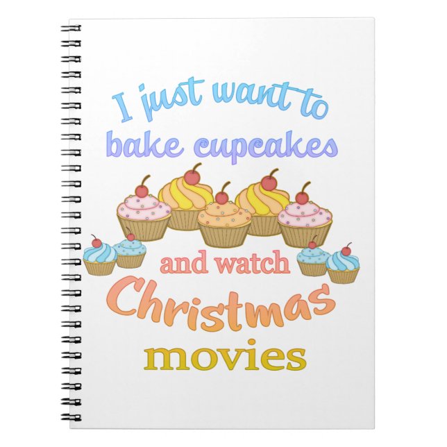 Christmas Movies and Cupcakes Notebook (Front)