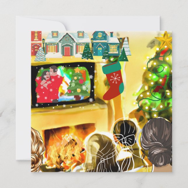 Christmas Movies Holiday Card (Front)