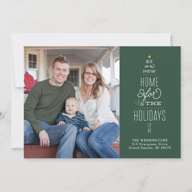 Christmas Moving Announcement Change of Address (Front)