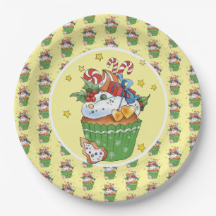 Christmas muffin paper plate