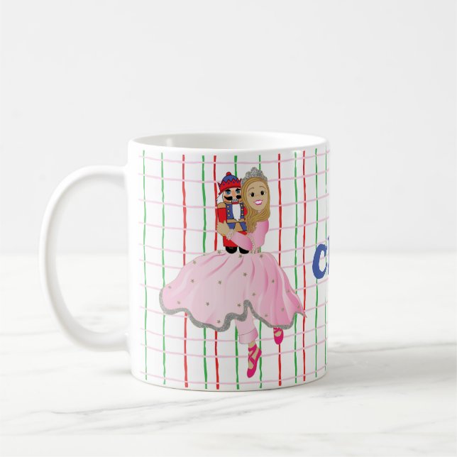 Christmas Mug 11 oz. "Nutcracker Ballerina" (Left)