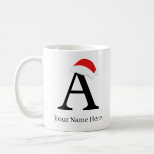 Christmas Mug “A” Initial