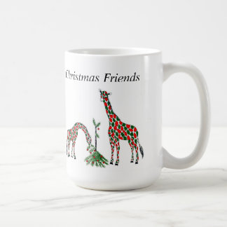 Christmas Mug, "Christmas Giraffes" Coffee Mug
