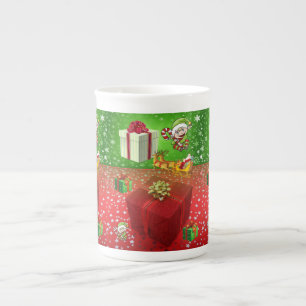 Christmas Mug, Elf Bone China Mug