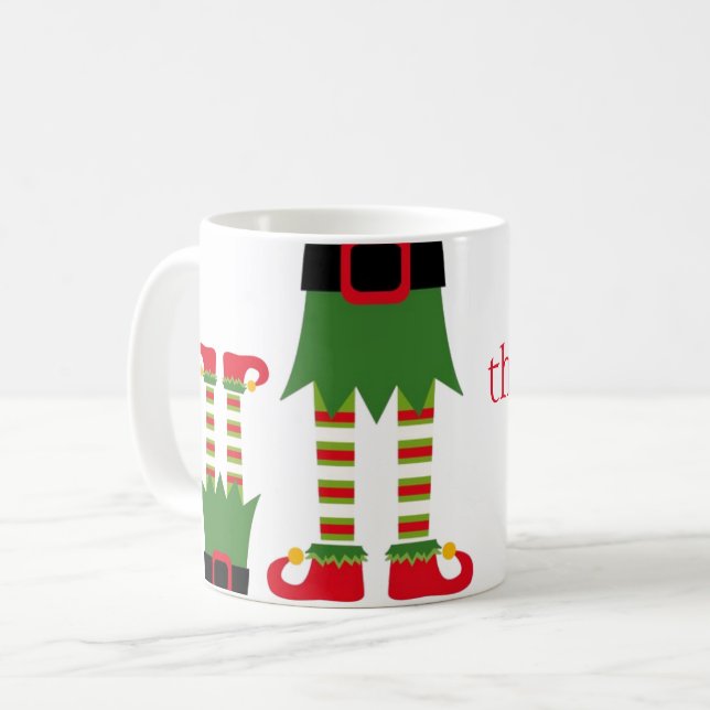 Christmas Mug-Elf Coffee Mug (Front Left)