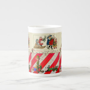 Christmas Mug, Elf, Merry Christmas Bone China Mug