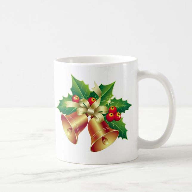 Christmas Mug-Holly Bells Coffee Mug (Right)