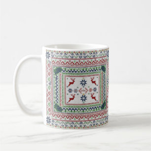 Christmas mug in the pattern of the ugly Nordic