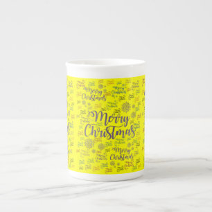 Christmas Mug, Merry Christmas Bone China Mug