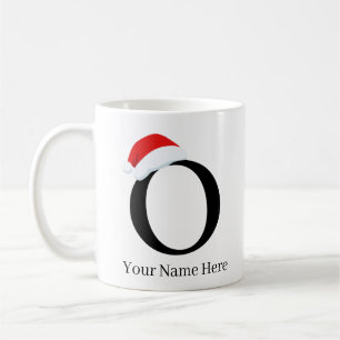 Christmas Mug "O" Initial