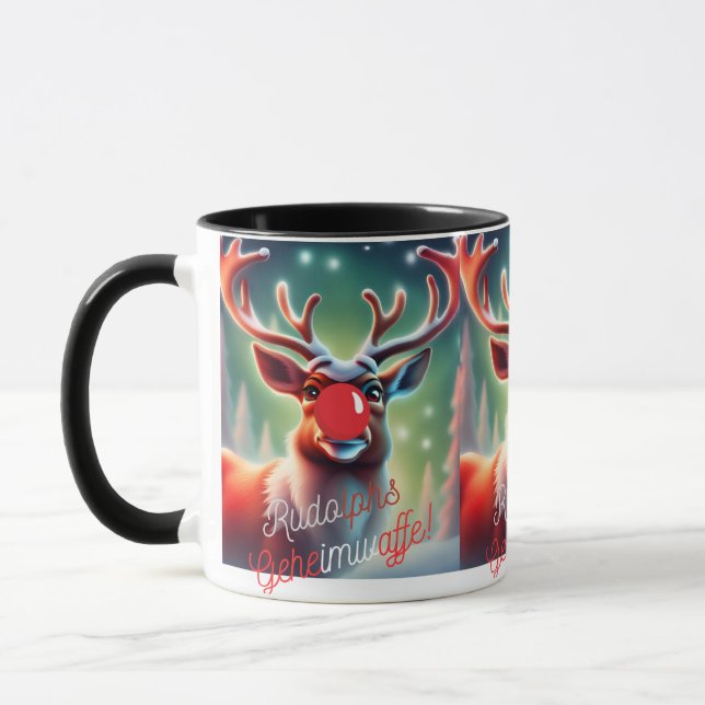 Christmas Mug -Reeindeer Rudolph- (Left)