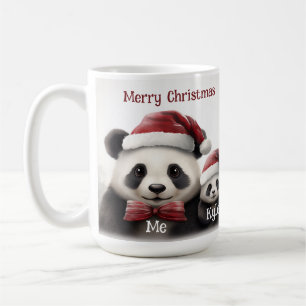 Christmas Mug - Single Dad 1 Child - Panda Design