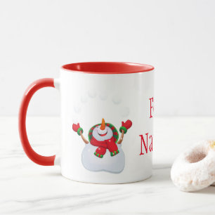 Christmas Mug-Snowman-Feliz Navidad Mug