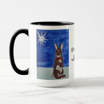 Christmas mug with bunny