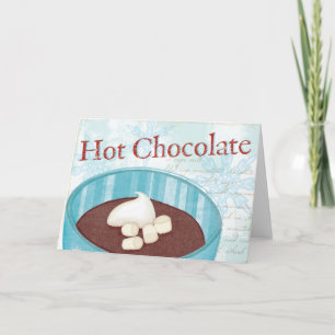 Christmas Mug with Hot Chocolate Holiday Card