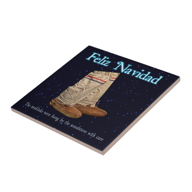 Christmas Mukluks Tile (Side)
