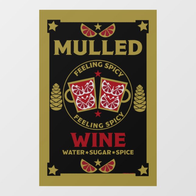 Christmas Mulled Red Wine  (Sheet)