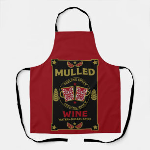 Christmas Mulled Red Wine Drink Apron