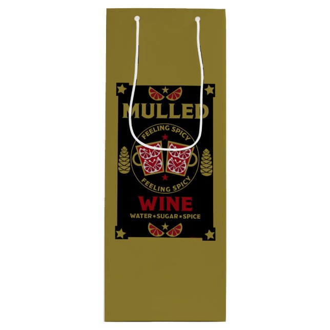 Christmas Mulled Red Wine Drink Gift Bag (Front)