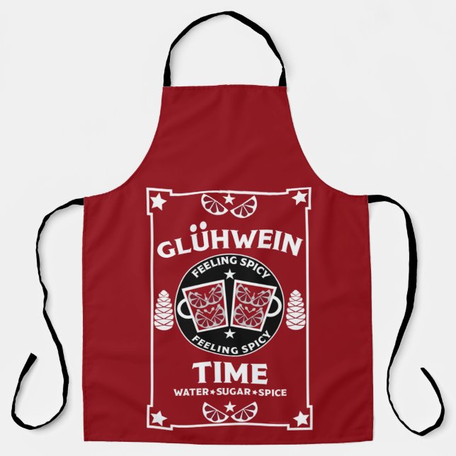 Christmas Mulled Red Wine Glühwein    Apron (Front)
