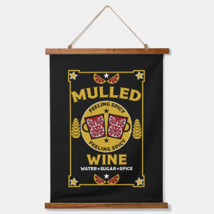Christmas Mulled Red Wine  Hanging Tapestry