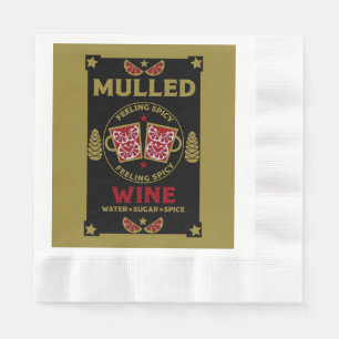 Christmas Mulled Red Wine  Napkin