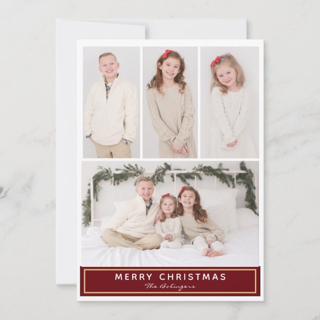 Christmas Multiple Photo Card (Front)