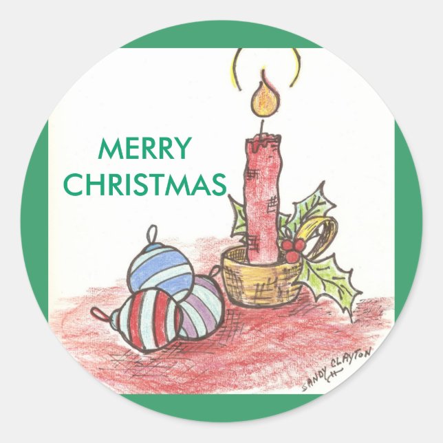 Christmas - multiple products classic round sticker (Front)