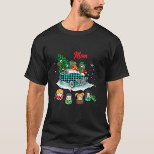 Christmas Mum Christmas Tree Green Truck Cute Gift T-Shirt