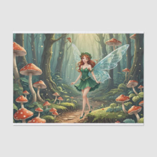 Christmas Mushroom Fairy Decoupage Tissue Paper