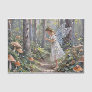 Christmas Mushroom Fairy Decoupage Tissue Paper