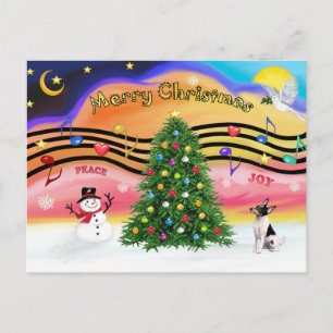 Christmas Music 2 - Toy Fox Terrier Holiday Postcard